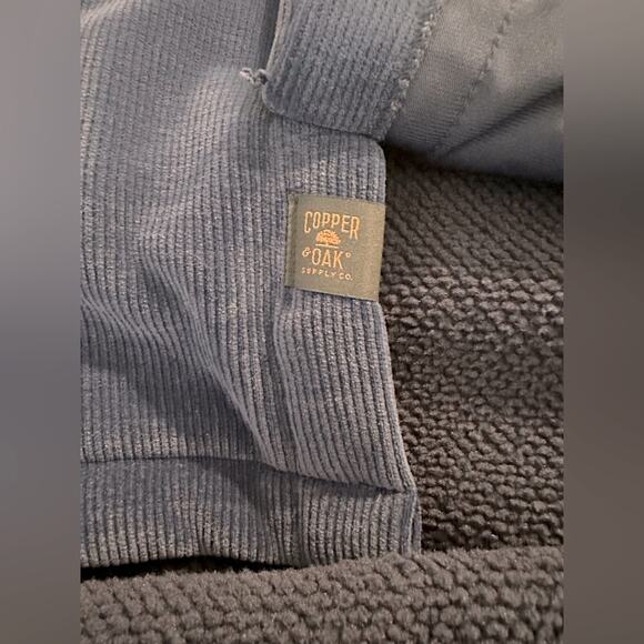 Copper & Oak Co Long Sleeve Snap Down Corduroy Navy Button Down Men’s Jacket - Picture 9 of 10